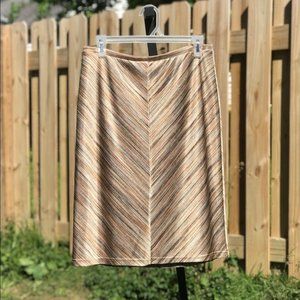 Express perfect slip on chevron pencil skirt